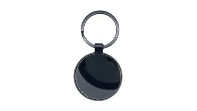 Porte Clés Metallique Miroir Rond — KT-D8CE08FC