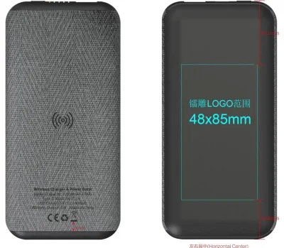 Powerbank Wireless 10 000 Mah Gris — KT-B2F20ED4